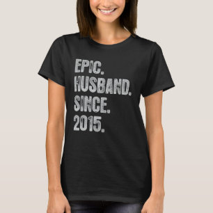 7th Wedding Aniversary For Him Epic Husband Since T-Shirt