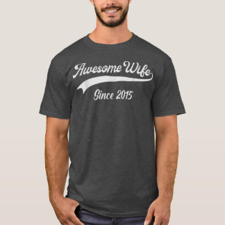7th Wedding Aniversary Gift For Her Awesome Wife S T-Shirt