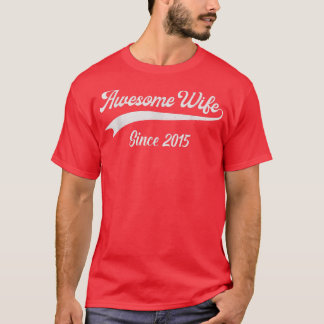 7th Wedding Aniversary Gift For Her Awesome Wife S T-Shirt
