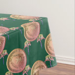 7th Wedding Anniversary Fresia MedallionTablecloth Tablecloth<br><div class="desc">Trying to find that unique 7th wedding anniversary tablecloth with a touch of the romantic? Then perhaps my original coppery heart medallion and fresia design printed on Zazzle's custom tablecloths will be just the gift you're looking for!</div>