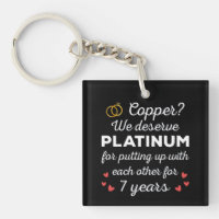 7th Wedding Anniversary I - Copper Funny Couple