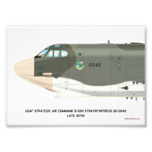 7x5 B-52H Strategic Air Command SIOP Scheme Print