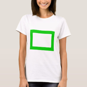 7X5 Card with Round Inside Conors Transp Green T-Shirt