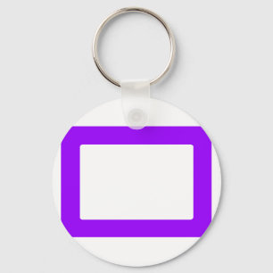 7X5 Card with Round Inside Conors Transp Purple Keychain
