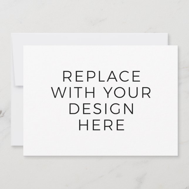 7x5" Card without Back Design Printing (Front)