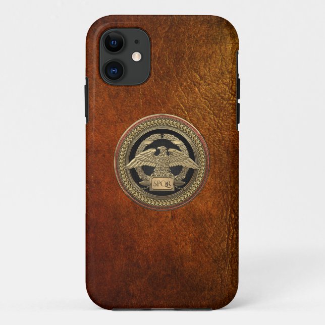 [800] Gold Roman Imperial Eagle on Gold Medallion Case-Mate iPhone Case (Back)