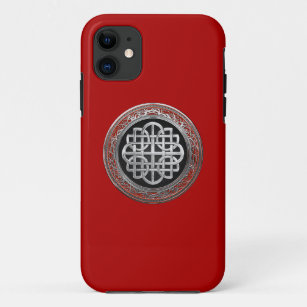[800] Sacred Celtic Silver Knot Cross Case-Mate iPhone Case