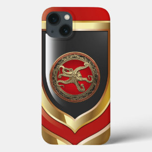 [800] Sacred Gold Octopus in Defensive Posture iPhone 13 Case