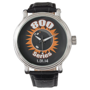 800 Series Black and Orange Watch