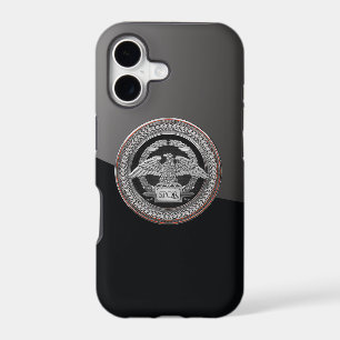 [800] Silver Roman Imperial Eagle over Medallion