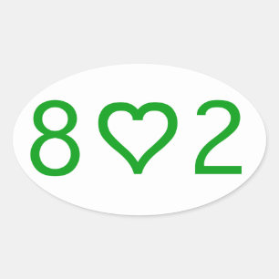 802  Oval Stickers