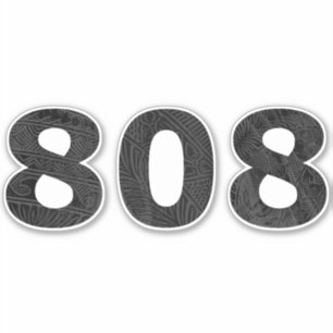 808 Hawaii Tribal Blk Grey