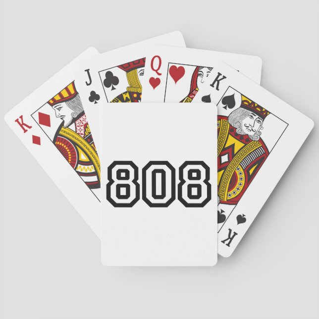 808 PLAYING CARDS (Back)