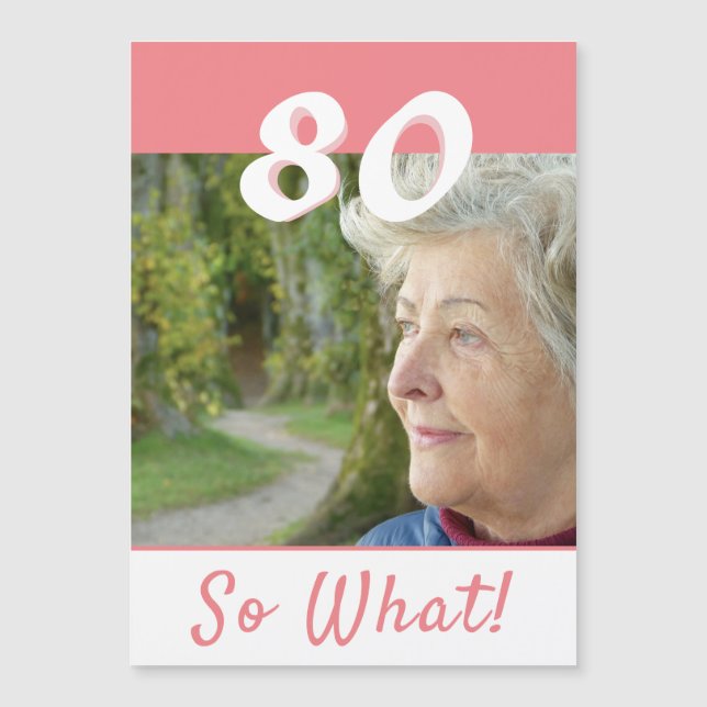 80 Alors quelle Inspirationnelle carte magnétique  (Devant)