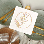 80 and Fabulous 80th Birthday Party Stamped<br><div class="desc">Elegant typography design "80 and Fabulous" 80th birthday party design featuring a rose outline circular frame.</div>