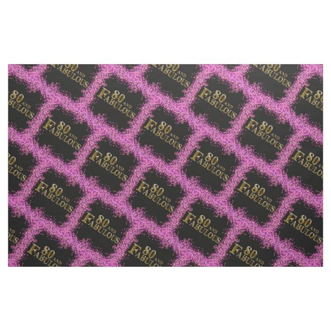 80 and Fabulous  Fabric (Fat Quarter)