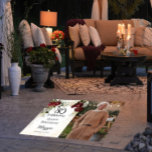 80 and Fabulous Glam Rose Floral Birthday Party Floor Decals<br><div class="desc">Elegant and classy dark red and burgundy floral roses with seed pearls on a splatter sepia coloured frame "80 and Fabulous" birthday party design by Holiday Hearts Designs.</div>