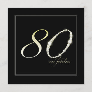 80 and Fabulous Invitation