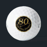 80 And Still Swingin' Golf Balls<br><div class="desc">80th birthday commemorative golf balls.</div>