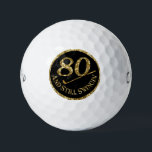 80 And Still Swingin' Golf Balls<br><div class="desc">80th birthday commemorative golf balls.</div>