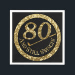 80 And Still Swingin' Napkins<br><div class="desc">*Customize with additional text.</div>