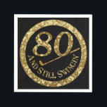 80 And Still Swingin' Napkins<br><div class="desc">*Customize with additional text.</div>