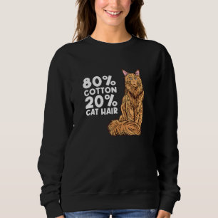 80 Cotton 20 Cat Hair Cat Mom Clothes For Maine Co Sweatshirt