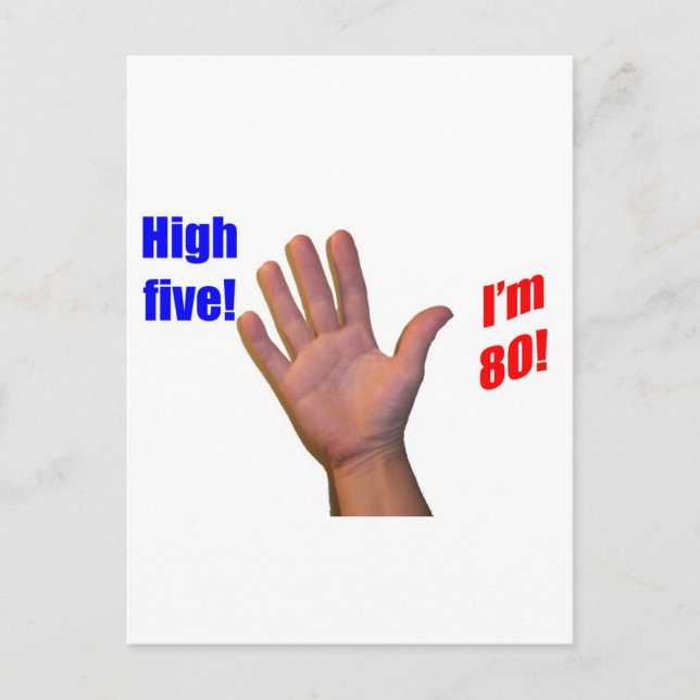 80 High Five Postcard (Front)