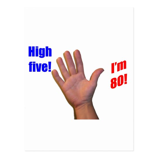 80 High Five Postcard