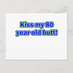 80 kiss my butt postcard