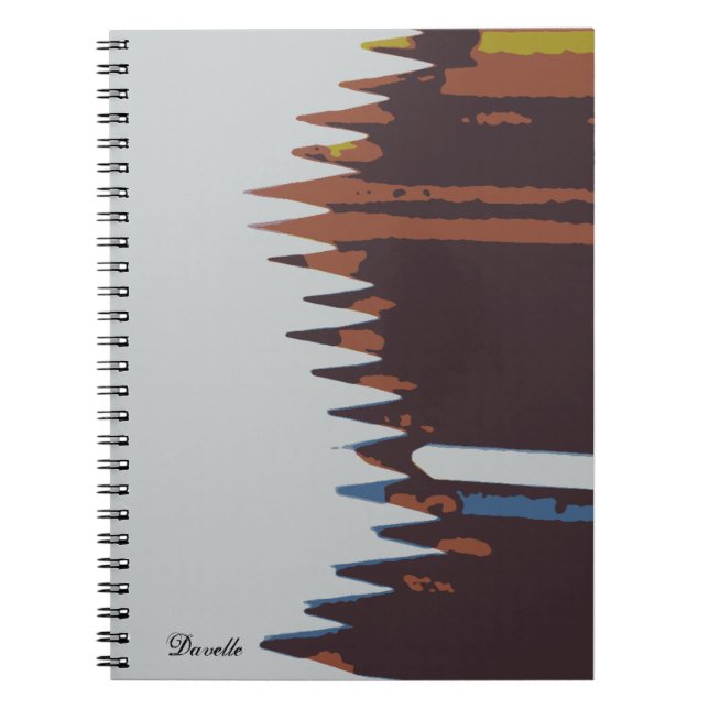 80 page blank sketch book, abstract pencil cover notebook (Front)