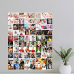 80 Photo Collage Personalized Poster<br><div class="desc">Create a Photo Collage Personalized poster from Ricaso - add 80 individual photos to make an 80 photo collage</div>