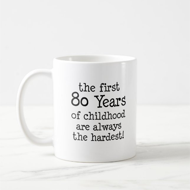 80 premières années de tasse drôle d'enfance (Gauche)