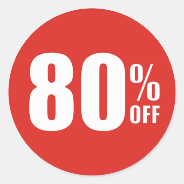 80% Quatre-Vingt Pour Cent De Remise Sticker (Devant)