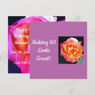 80 Quote Humour One Rose Photo  Holiday Card