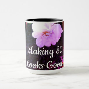 80 Quote One Rose Image Front Back Photo Mug