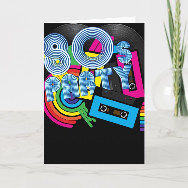 80 Retro Party Card (Front)