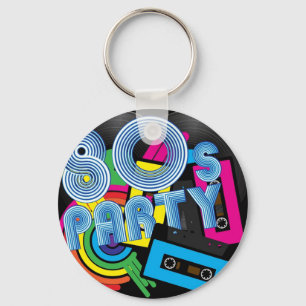 80 Retro Party Keychain