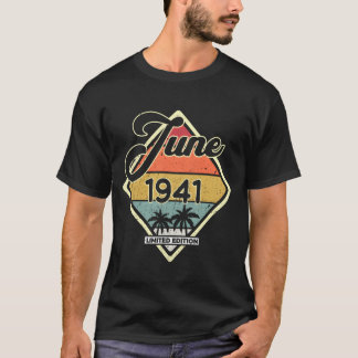80 Vintage 80th Birthday June 1941 friends T-Shirt