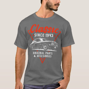 80 Year Old Classic Car 1943 80th Birthday  T-Shirt