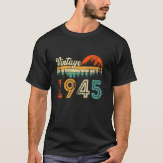 80 Year Old Gift Men Women Vintage 1945 80th Birth T-Shirt