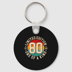 80 year old vintage 1946 limited edition 80th keychain