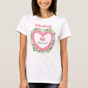 80 Years Loved 80th Birthday Shirt
