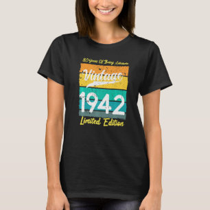 80 Years Of Being Awesome T Shirt 1942