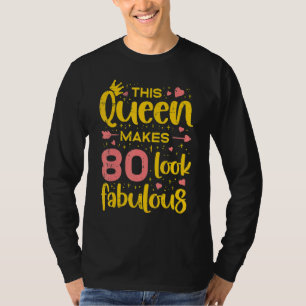 80 Years Old 80 & Fabulous Since 1942 80th Birthd T-Shirt