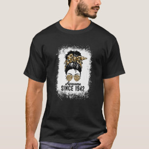 80 Years Old Awesome Since 1942 Leopard 80th Birth T-Shirt