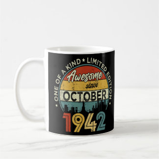 80 Years Old  Awesome Since October 1942 80th Birt Coffee Mug