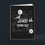 80 Years Old Bday Math Teacher 80th Birthday Gift Card<br><div class="desc">Birthday Design For anyone who's horoscope say difficult & Stubborn But totally worth.Wear it with pride at work,  school gym perfect to pair with shorts,  leggings or jeans for a casual yet trendy Look</div>