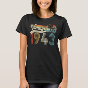 80 Years Old Vintage 1943 80th Birthday 2 T-Shirt