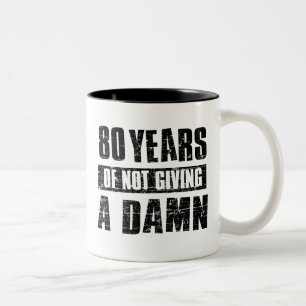 80 years Two-Tone coffee mug